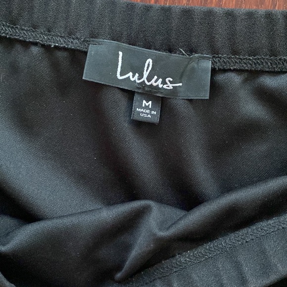 Lulus off shoulder black jumpsuit - Picture 5 of 6